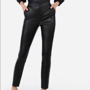 Express Black Faux Leather Pants